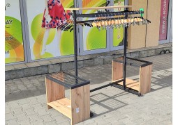 Стойка L1.0 H1.4 з полицею + бокові кронштейни